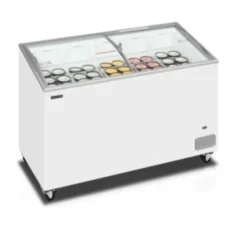 Congélateur Coffre à Glace 352 L - Couvercles Coulissants Vitrés Bombés - TEFCOLD