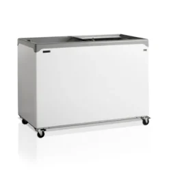 Congélateur coffre élégant avec couvercles coulissants vitrés plats - 298 L - TEFCOLD