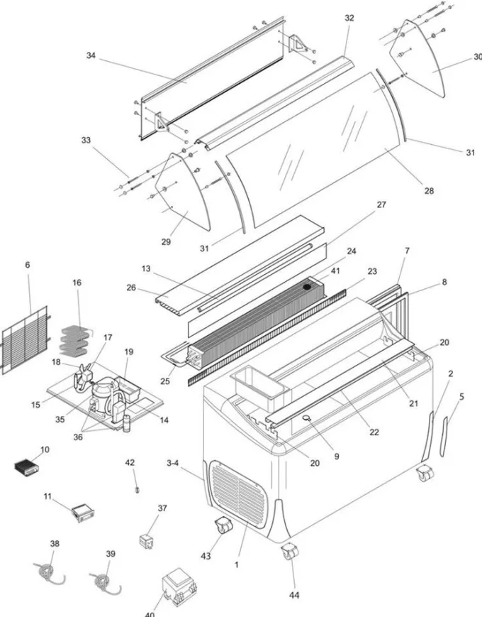 Congélateur de Crème Glacée UDRS9 - TEFCOLD