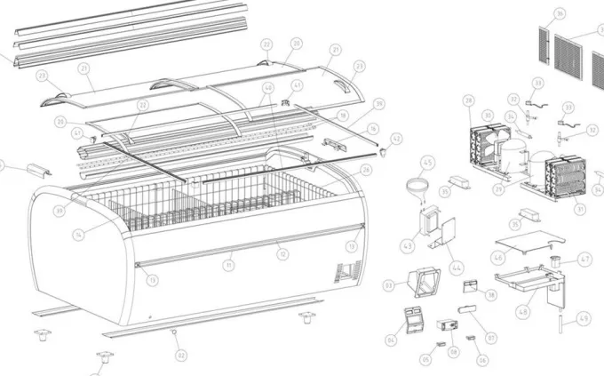 Congélateur de Supermarché TWIN 220-F - TEFCOLD