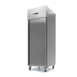 Congélateur - 400 L - 3 Étagères Réglables - Inox - sur Roulettes - Maxima