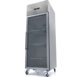 Congélateur - 600 L - 3 Étagères Réglables (2/1 GN) - Porte en Verre - Maxima