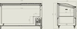 Congélateur Professionnel Couvercle en Verre - 460 Litres - Combisteel
