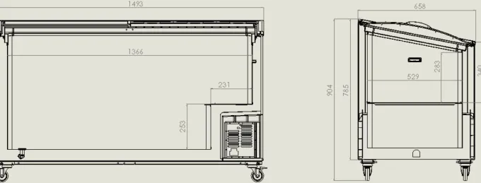 Congélateur Professionnel Couvercle en Verre - 460 Litres - Combisteel