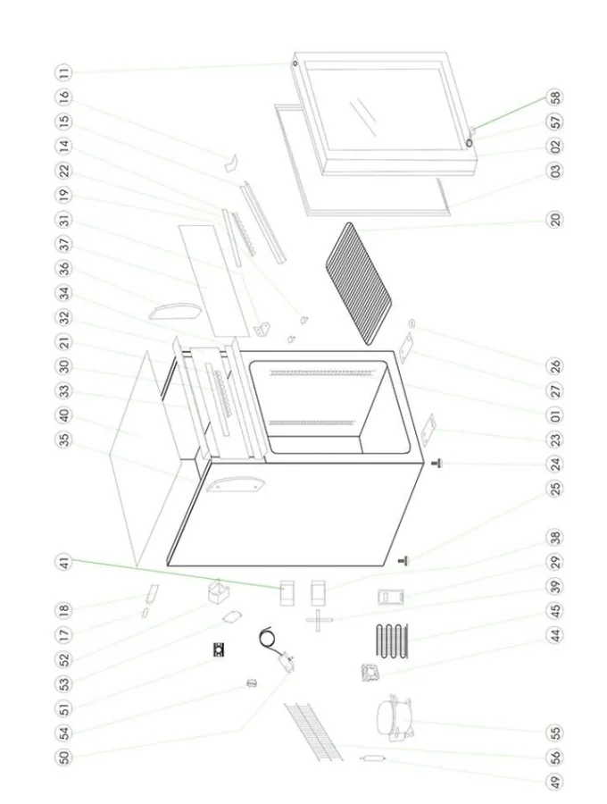 Congélateur Table Top UF50GCP - TEFCOLD