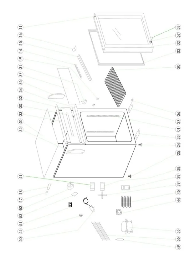 Congélateur Table Top UF100GCP - TEFCOLD