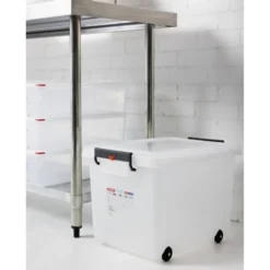 Conteneur alimentaire mobile avec couvercle 50 L - Araven