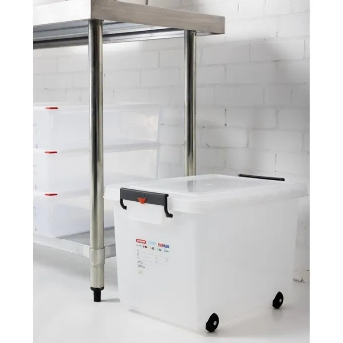 Conteneur alimentaire mobile avec couvercle 50 L - Araven