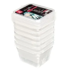 Conteneur de stockage avec couvercle - Bourgeat GN 1/6 - Lot de 6