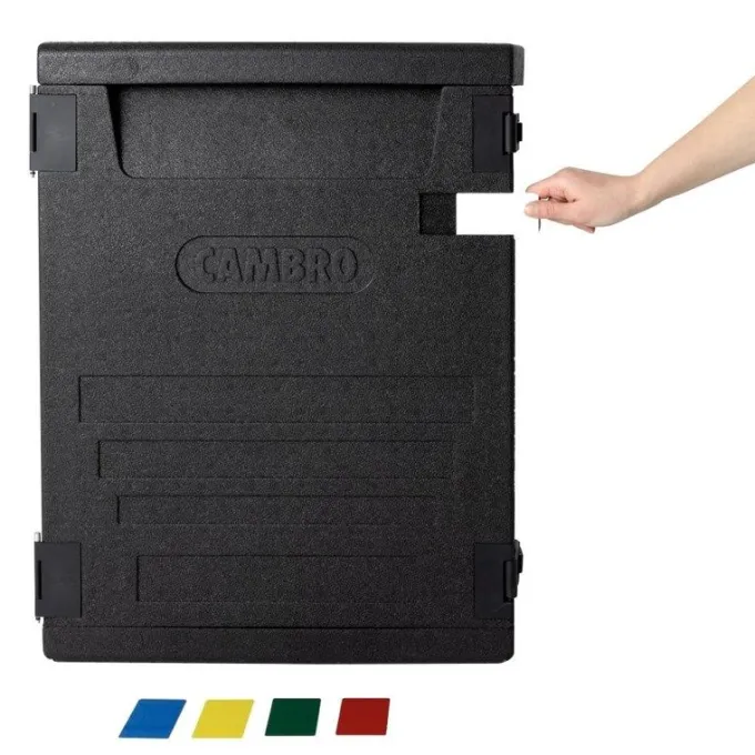 Conteneur isotherme EPP à chargement frontal avec 9 glissières - 126 litres - Cambro