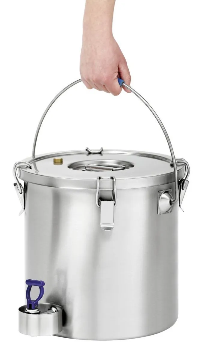 Conteneur Isotherme Professionnel CNS 18/10 avec Robinet - 20 L - Bartscher