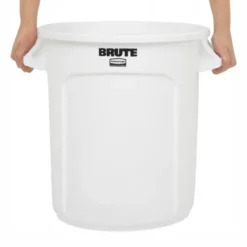 Conteneur professionnel rond blanc - 37,9 L - Rubbermaid