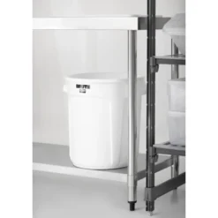 Conteneur professionnel rond blanc - 37,9 L - Rubbermaid