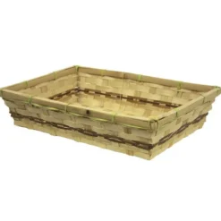 Corbeille Bambou Rectangle Tarko 33X23 Lot de 30 - Créapak