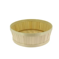 Corbeille Bambou Ronde Ø32X10 Lot de 20 - Créapak