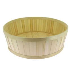 Corbeille Bambou Ronde Ø40X13 Lot de 12 - Créapak