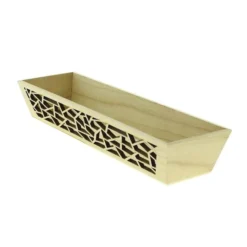 Corbeille Banneton Rextangle Bois Laser 42X12 Lot de 40 - Créapak