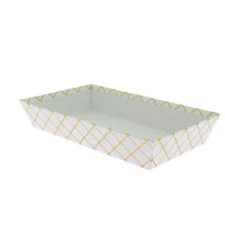 Corbeille Carton Rectangle Baroque 33X20 Lot de 30 - Créapak