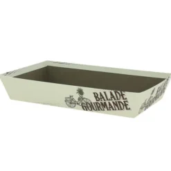 Corbeille Carton Rectangle Balade Gourmande 33X20 Lot de 30 - Créapak
