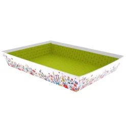 Corbeille Carton Rectangle Primavera 36X27 Lot de 30 - Créapak