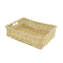 Corbeille Manne Osier Rectangle Basket 40X30 Lot de 10 - Prolinea
