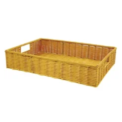 Corbeille manne polypropylène Carita miel 50x35 cm - Lot de 8 - Prolinea