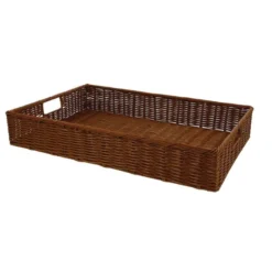 Corbeille Manne Polypropylène Marron Carita 60X40 Lot de 8 - Prolinea