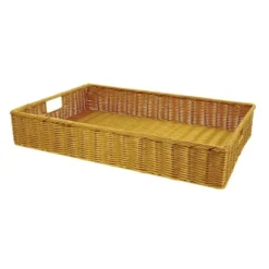 Corbeille Manne Polypropylène Carita Miel 60X40 Lot de 8 - Prolinea