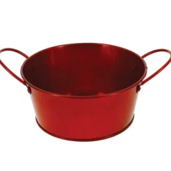 Corbeille Métal Rouge Zinka Ø16cm Lot de 20 - Prolinea