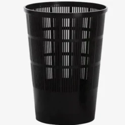 Corbeille à papier ajourée grand modèle - noir - Gilac