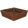 Corbeille Polypropylène Squarre Marron 25X25 Lot de 10 - Prolinea