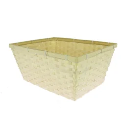 Corbeille Rectangle Bambou 40X30 Lot de 12 - Créapak