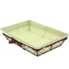 Corbeille Rectangle Métal Ecossais 33X23 Lot de 40 - Créapak