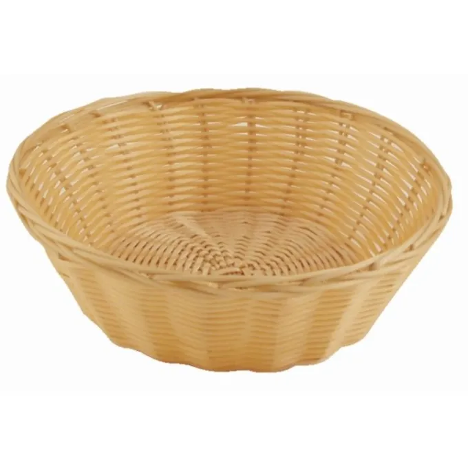 Corbeille ronde en osier poly - Boite de 6