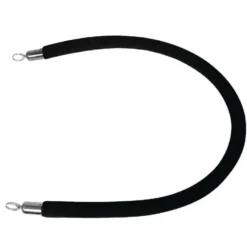 Cordon d'Accueil Noir - 2,5 m - Bolero