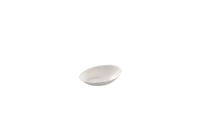 Coupelle oeuf blanche en canne à sucre 80mm - 3000 unités - Betik