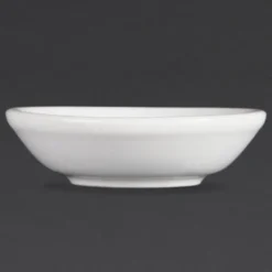 Coupelles à sauce soja Olympia Whiteware 74 mm - Lot de 12