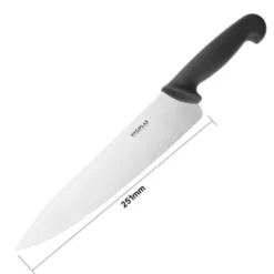Couteau de Cuisinier 255 mm Noir - Hygiplas