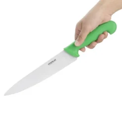 Couteau de Cuisinier Professionnel Vert 215 mm - Hygiplas