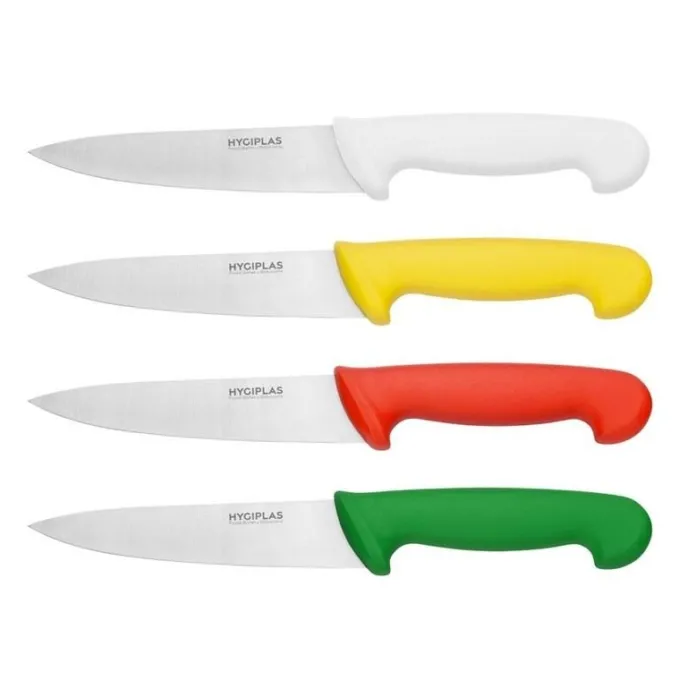 Couteau de Cuisinier Professionnel Vert 160 mm - Hygiplas