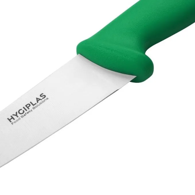 Couteau de Cuisinier Professionnel Vert 160 mm - Hygiplas