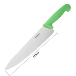 Couteau de Cuisinier Vert Professionnel 255mm - Hygiplas