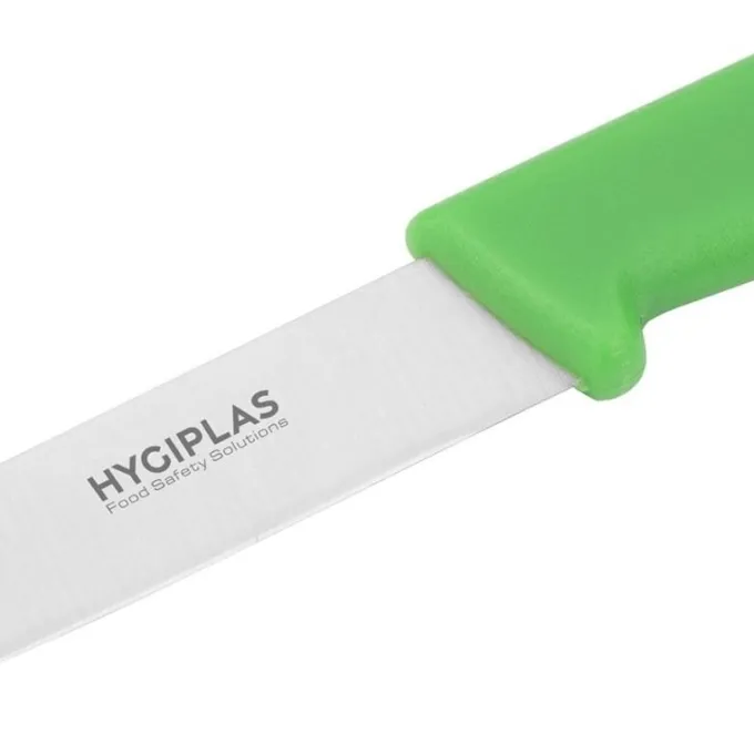 Couteau d'Office Professionnel Vert 75 mm - Hygiplas