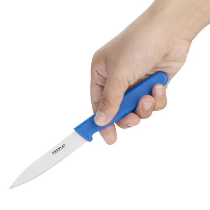 Couteau d'Office Professionnel Bleu 75 mm - Hygiplas