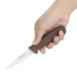 Couteau d'Office Professionnel Marron 90 mm - Hygiplas