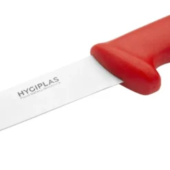 Couteau à Désosser à Lame Rigide Rouge 150 mm - Hygiplas