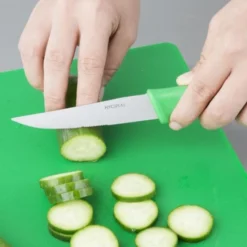 Couteau à Légumes Denté Vert 100 mm - Hygiplas