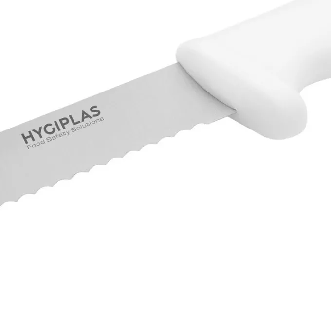 Couteau à Pain Professionnel Blanc 205 mm - Hygiplas