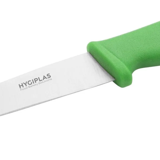 Couteau Pro à Légumes Vert 100 mm - Hygiplas