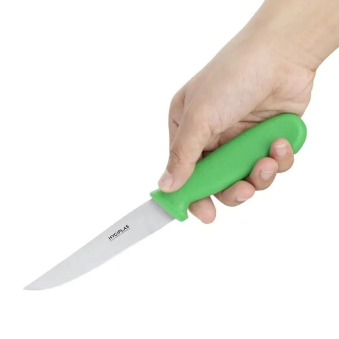 Couteau Pro à Légumes Vert 100 mm - Hygiplas